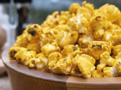 Vegan Cheddar Cheese Popcorn